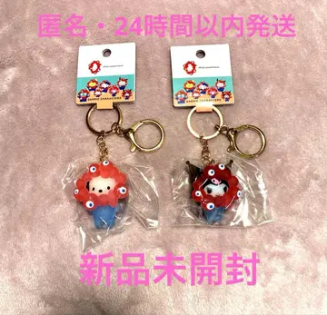 [ 새상품 ] 산리오 미야쿠미야쿠 클리어 컬러 키링 포차코 쿠로미