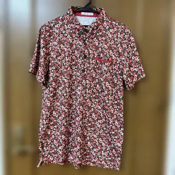 페어리 파우더 버튼 다운 반팔 피케 셔츠