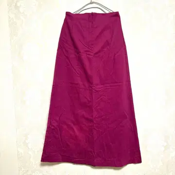 핑크 레이스업 플레어 스커트 L