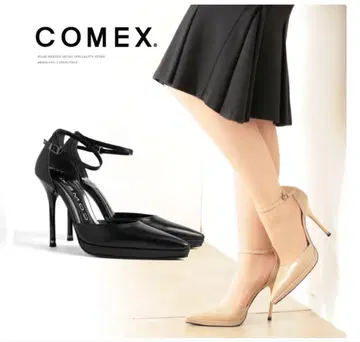 COMEX 베이지 하이힐 11cm 백 스트랩 결혼식