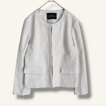 그린 라벨 릴랙싱 노카라 자켓 오피카지 라이트 베이지