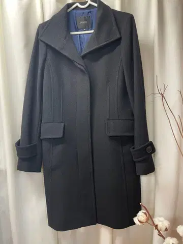 보쉬 울 롱 코트 블랙