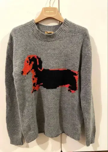 peter jensen 닥스훈트 패턴 울 니트