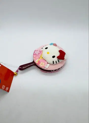 키티 일본풍 패턴 크레이프 원단 손거울