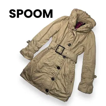 스푸움 패딩 자켓 벨트 포함 베이지 사이즈 36