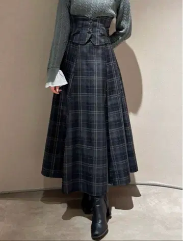 dazzlin 베스트 코르셋 레이스업 스커트