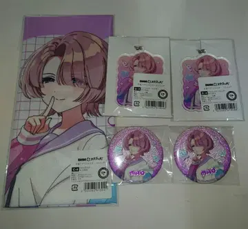 DMM 스크래치 학원 아이돌 마스터 아리무라 마오 세트 캔뱃지 키링