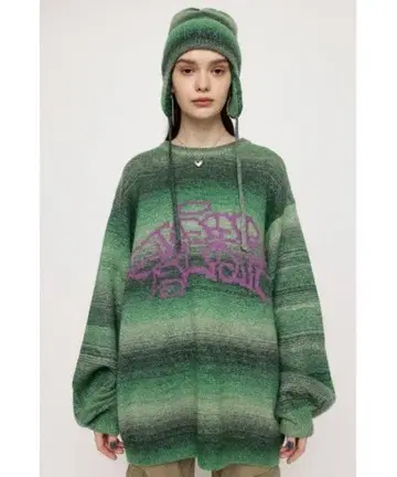 GIDDRA STUDIO x SLY 콜라보 니트 스웨터