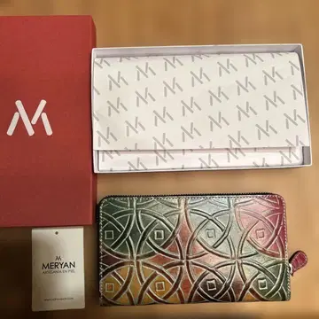 MERYAN 멀티 컬러 가죽 장지갑