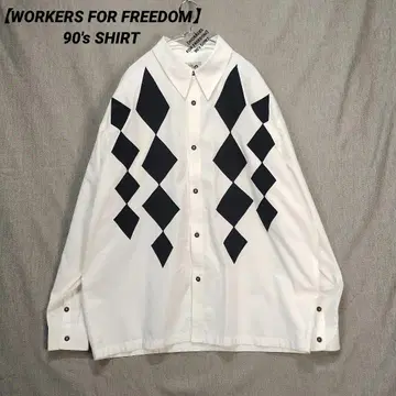 레어 [ WRKERS FOR FREEDOM ] 90's 셔츠 영국제 L