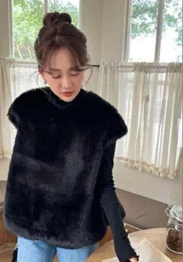 Birthdaybash 벌스데이 바쉬 에코 퍼 리본 베스트