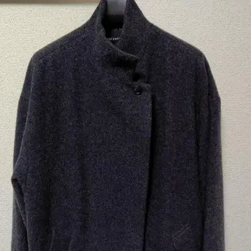 mizuiro ind 울 블렌드 스탠드 카라 코트