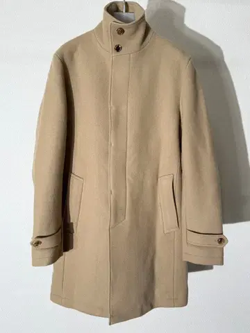 하시모토 준 스탠드 카라 코트