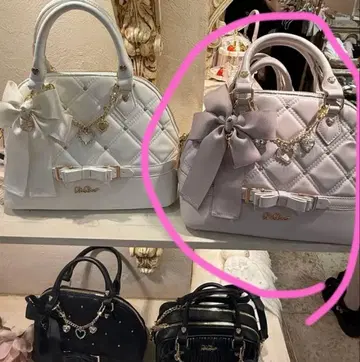 LIZLISA 리즈리사 비쥬 퀼팅 핸드백 핑크