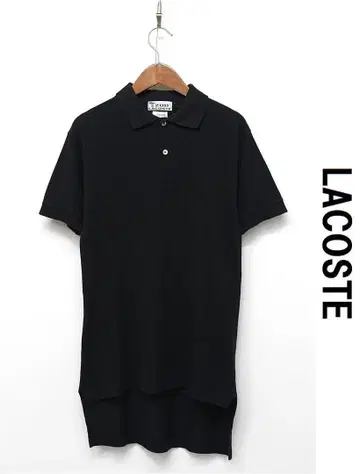W172/USA 빈티지 IZOD LACOSTE 피케 셔츠 블랙 염색