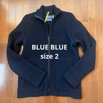 BLUE/BLUE 압축 니트 울x캐시미어 size2