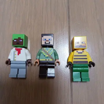 마인크래프트 미니 피규어 3개 세트