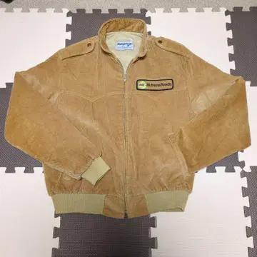 [ USA ] 기업 로고 코듀로이 자켓 해링턴 자켓 베이지