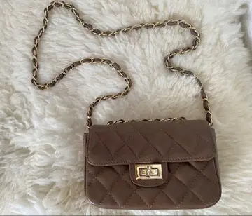 가죽 체인 숄더백