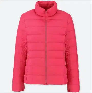 미사용 새상품 택 포함 유니클로 울트라 라이트 다운 자켓 핑크 M