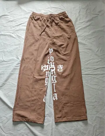 YOUNGLA 프린트 스트레이트 팬츠