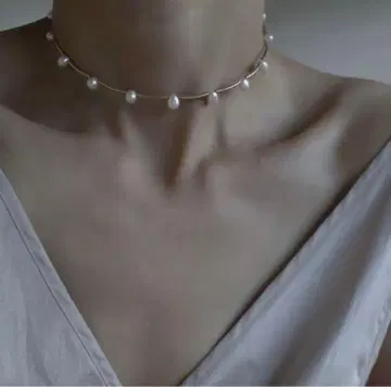 ripsalis 리프살리스 pearl dot choker M 골드