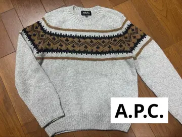 새상품급 A.P.C. 노르딕 무늬 스웨터 S 사이즈 2021AW