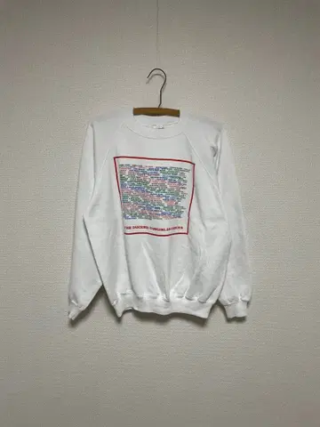 80s Message 메시지 래글런 맨투맨 화이트 트레이닝복