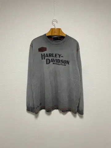 할리데이비슨 블랙 페이드 롱T 할리데이비슨