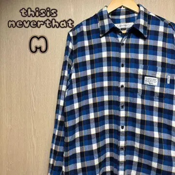 thisisneverthat 플란넬 셔츠 M 블루
