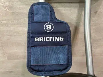 BRIEFING 퍼터용 골프헤드커버 네이비 그리 락 없음