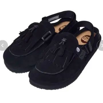SHAKA MOC MULE TASSEL SUED 블랙