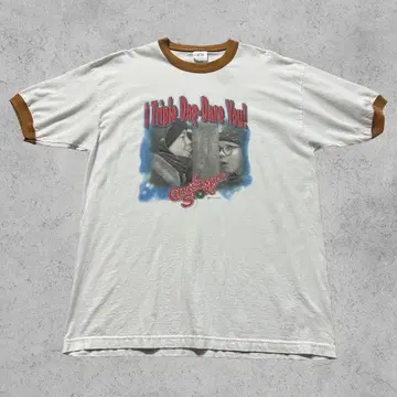 00s USA제 AAA 링거 셔츠 무비 화이트 XL