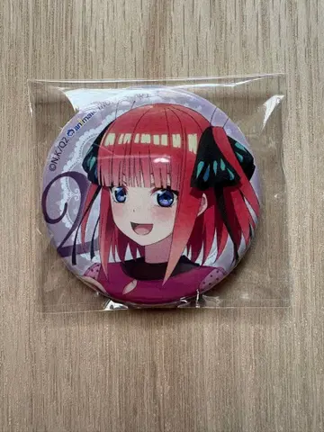 나카노 니노 5등분의 신부 애니메이트 Blu-ray 구매 혜택 캔뱃지