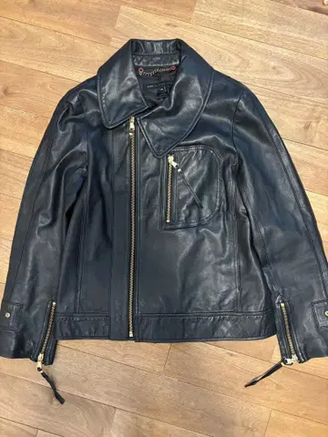 MARC BY MARC JACOBS 블랙 가죽 자켓 XS