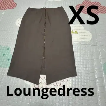 Loungedress 라운지 드레스 브라운 타이트 스커트 지퍼