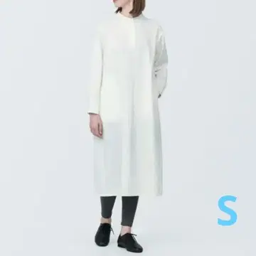 무인양품 와시콘 원피스/오프화이트/S