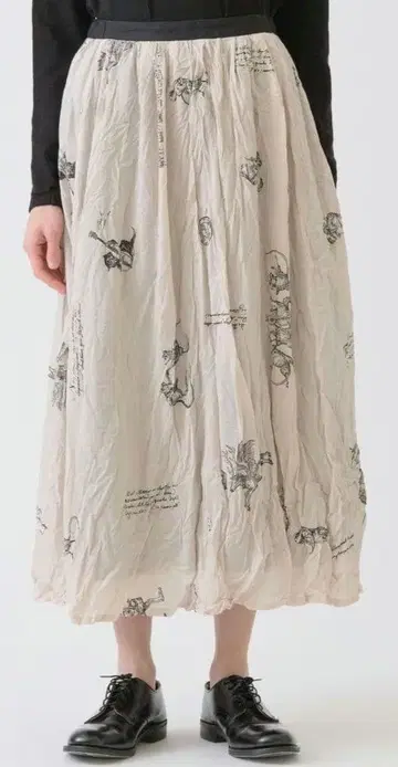 파드칼레 프린트 스커트