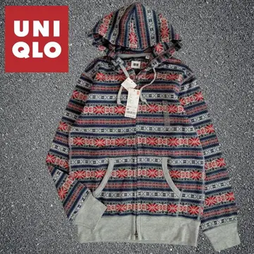 00s UNIQLO 풀 집업 후드티 노르딕 데드스탁 M