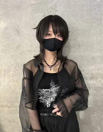 GIBOUS TATTOO SHEER SHIRT SHORT