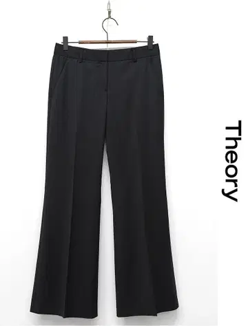 W174/새상품급 theory 슬랙스 플레어 팬츠 스트레치 2 블랙