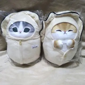 모프 샌드 mofusand 카키냥 BIG 봉제 인형 전 2종 세트