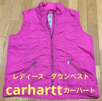 Carhartt 여성용 충전솜 베스트 핑크 XL
