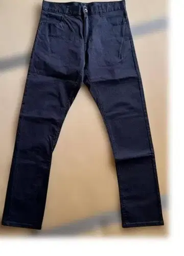 네이비 슬림핏 팬츠
