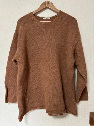 Plage 플라주 캐시미어 니트 브라운 카멜