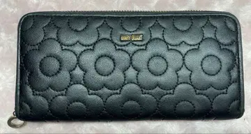 MAYBELLINE 블랙 꽃무늬 엠보싱 장지갑