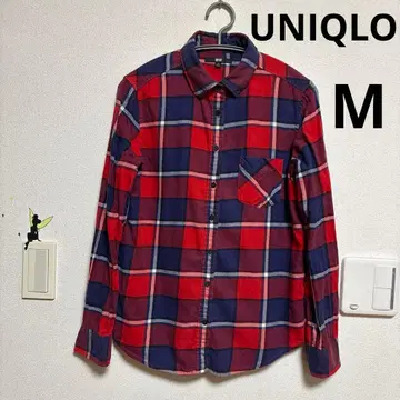 유니클로 체크 셔츠 M