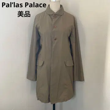 Pal'las Palace 스프링 코트 트렌치코트 둥근 카라 버튼