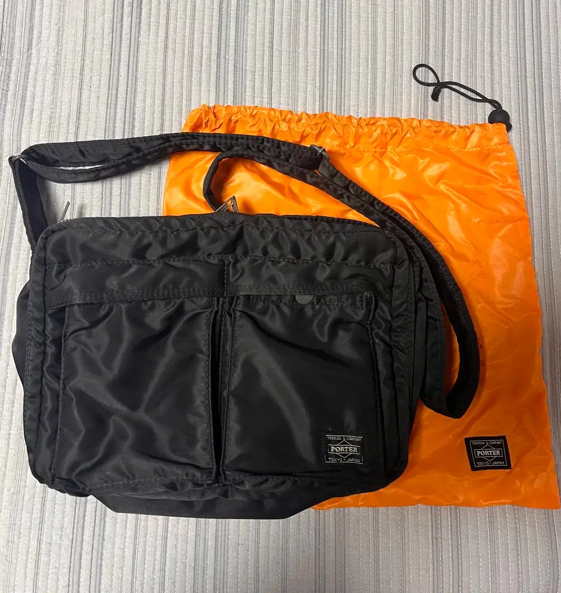 [L] Yoshida Porter Tanker Shoulder Bag Black