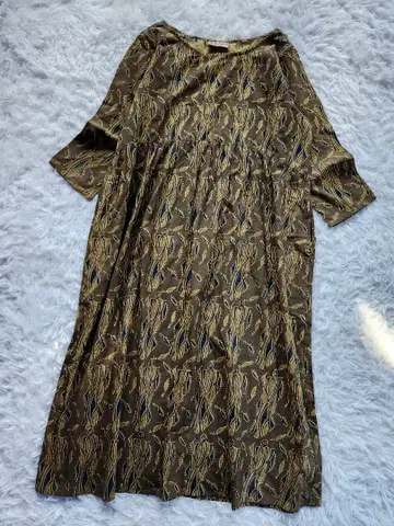 마라이카 동양인 에스닉 올 패턴 원피스